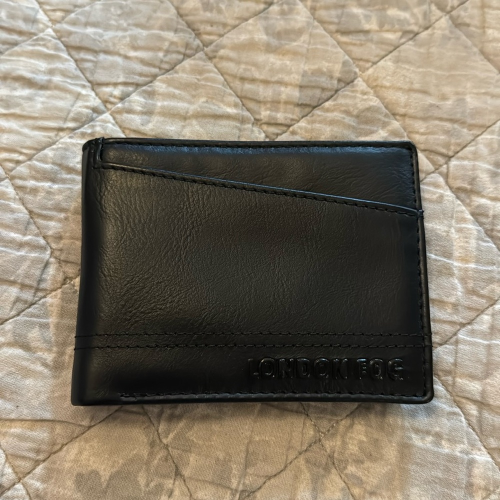 London fog black wallet